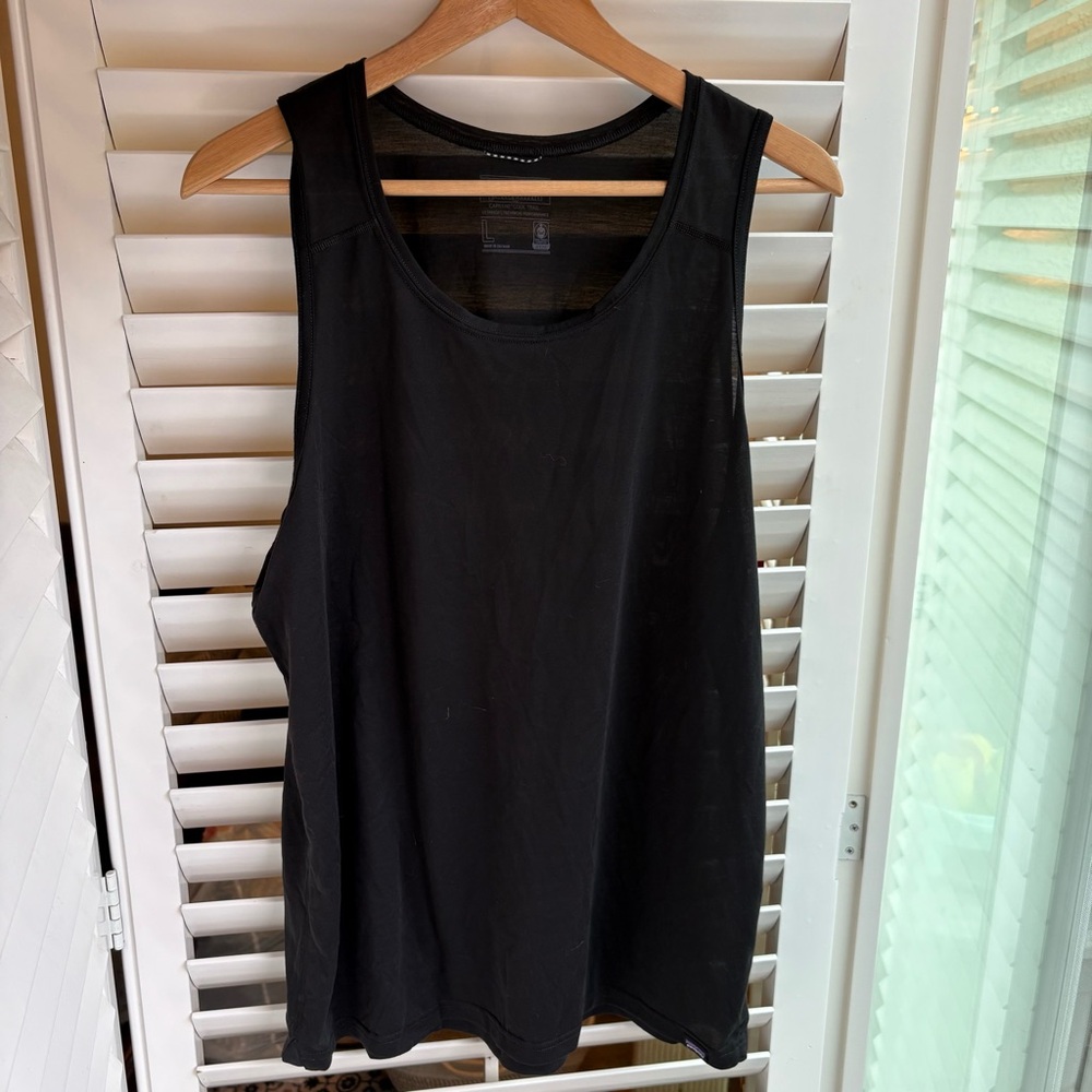Patagonia Capilene Trail Black Tank Top